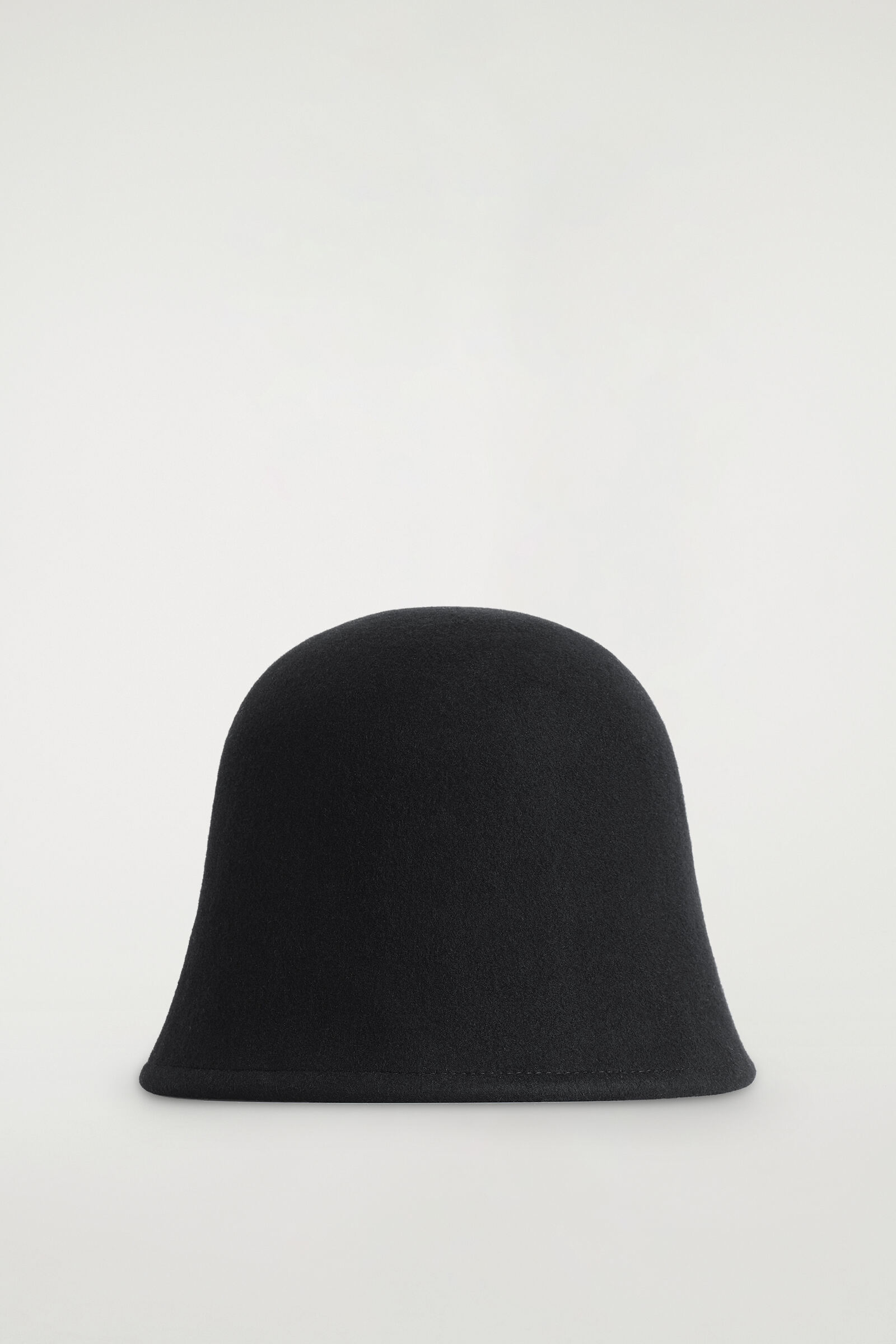 SCULPTED WOOL BUCKET HATBLACK