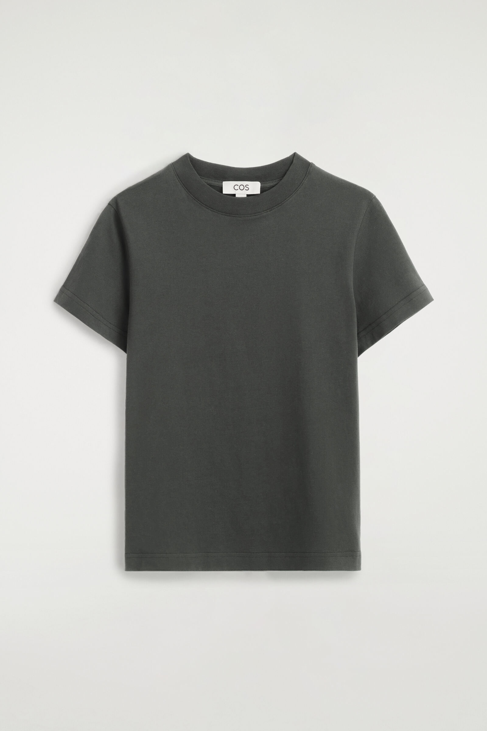 BRUSHED-COTTON T-SHIRTBLACK