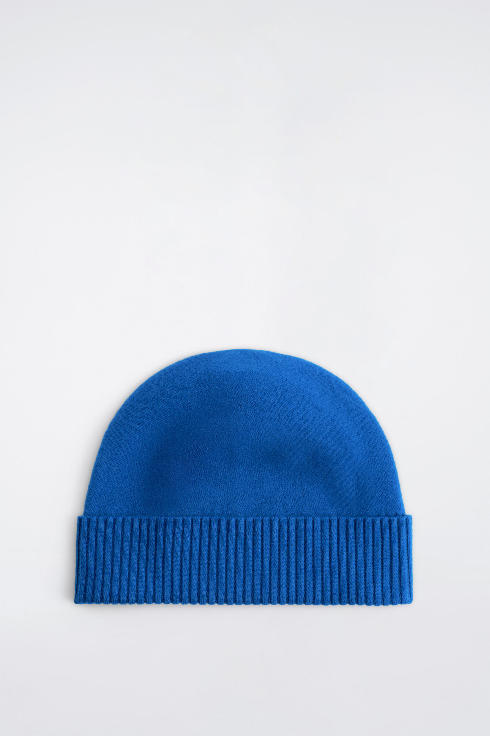 BOILED WOOL BEANIEBLUE