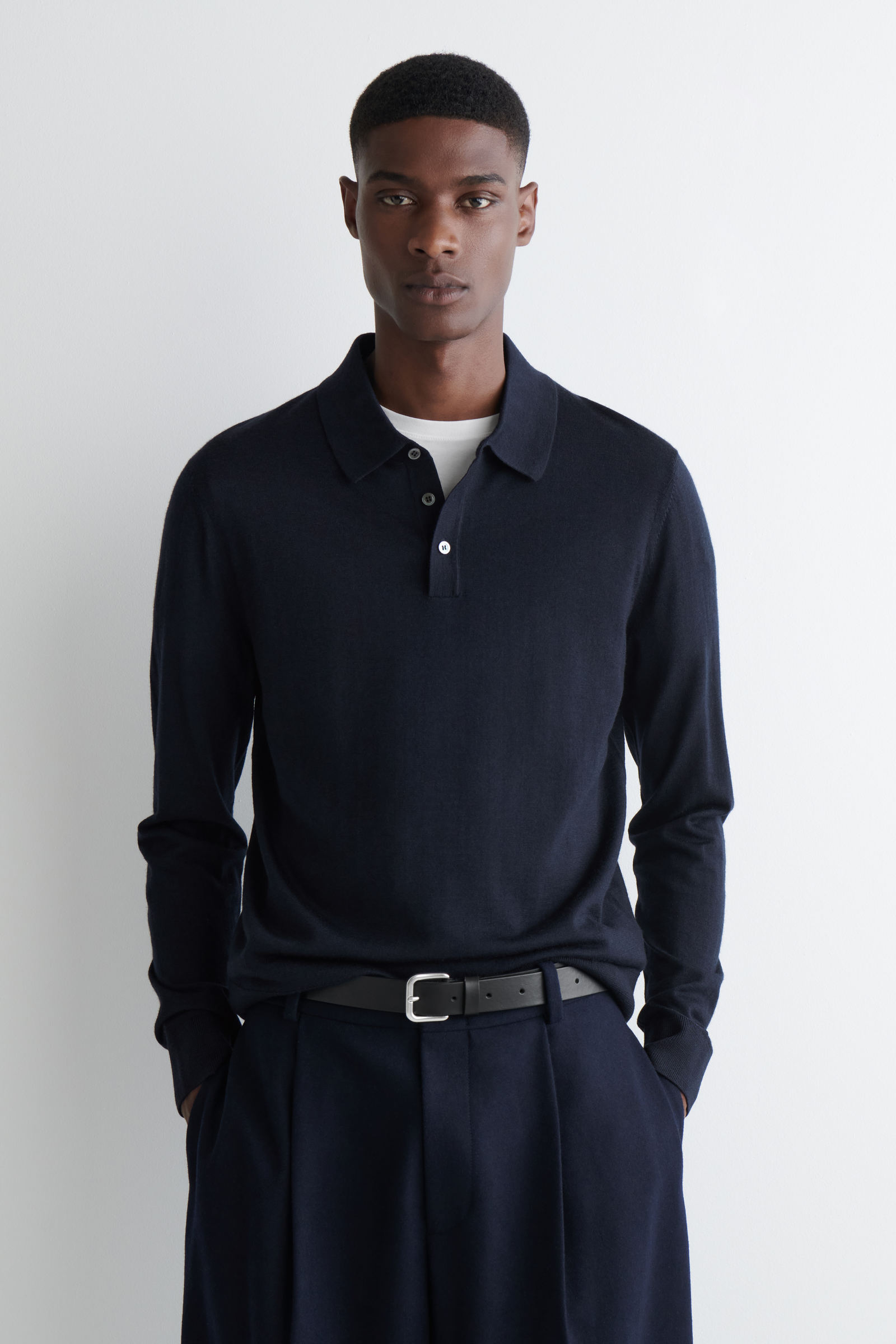 トップス cos SLIM MERINO WOOL POLO SHIRT SLIM MERINO WOOL POLO SHIRT | COS