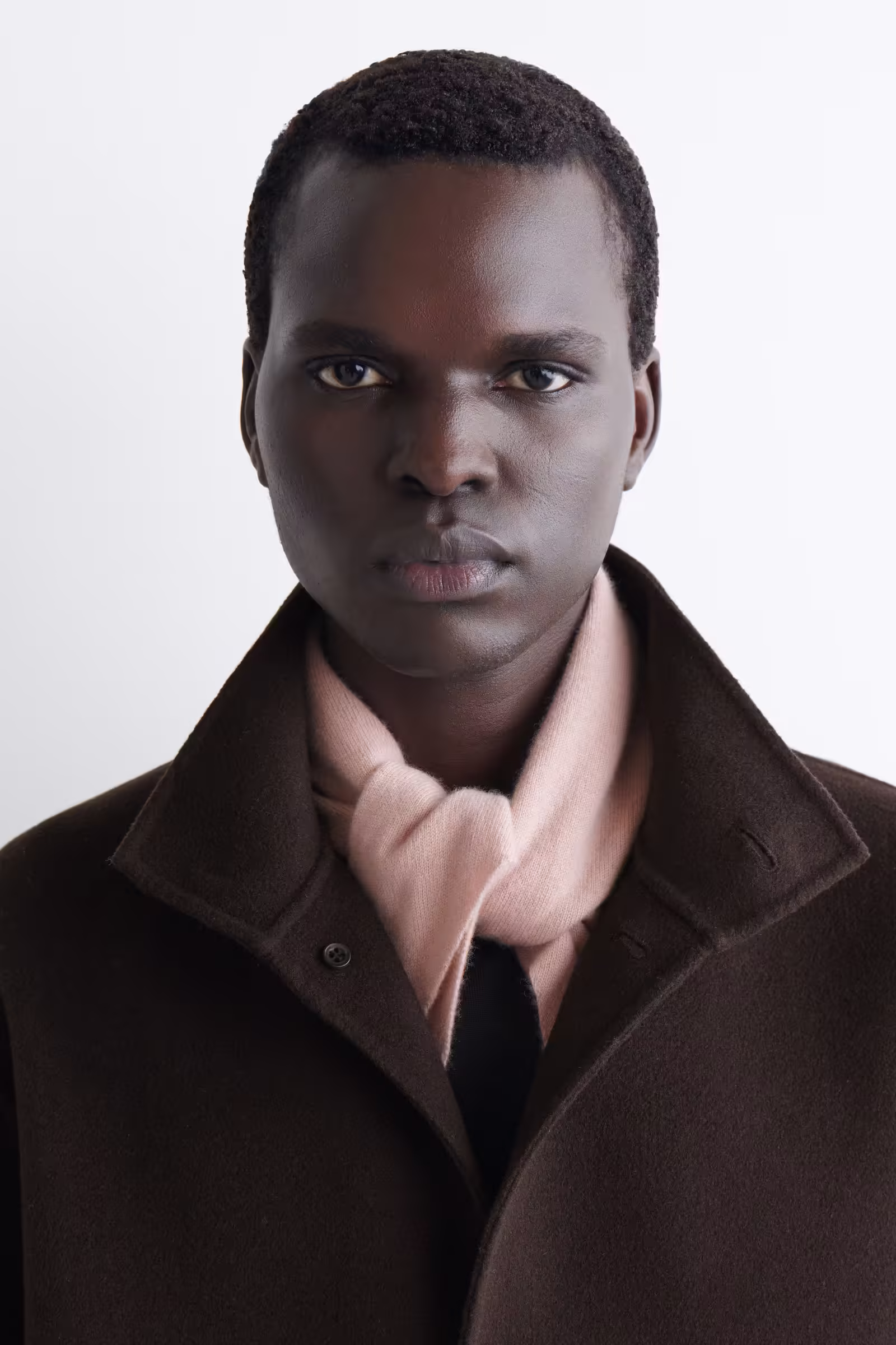 CASHMERE TRIANGLE SCARFPINK
