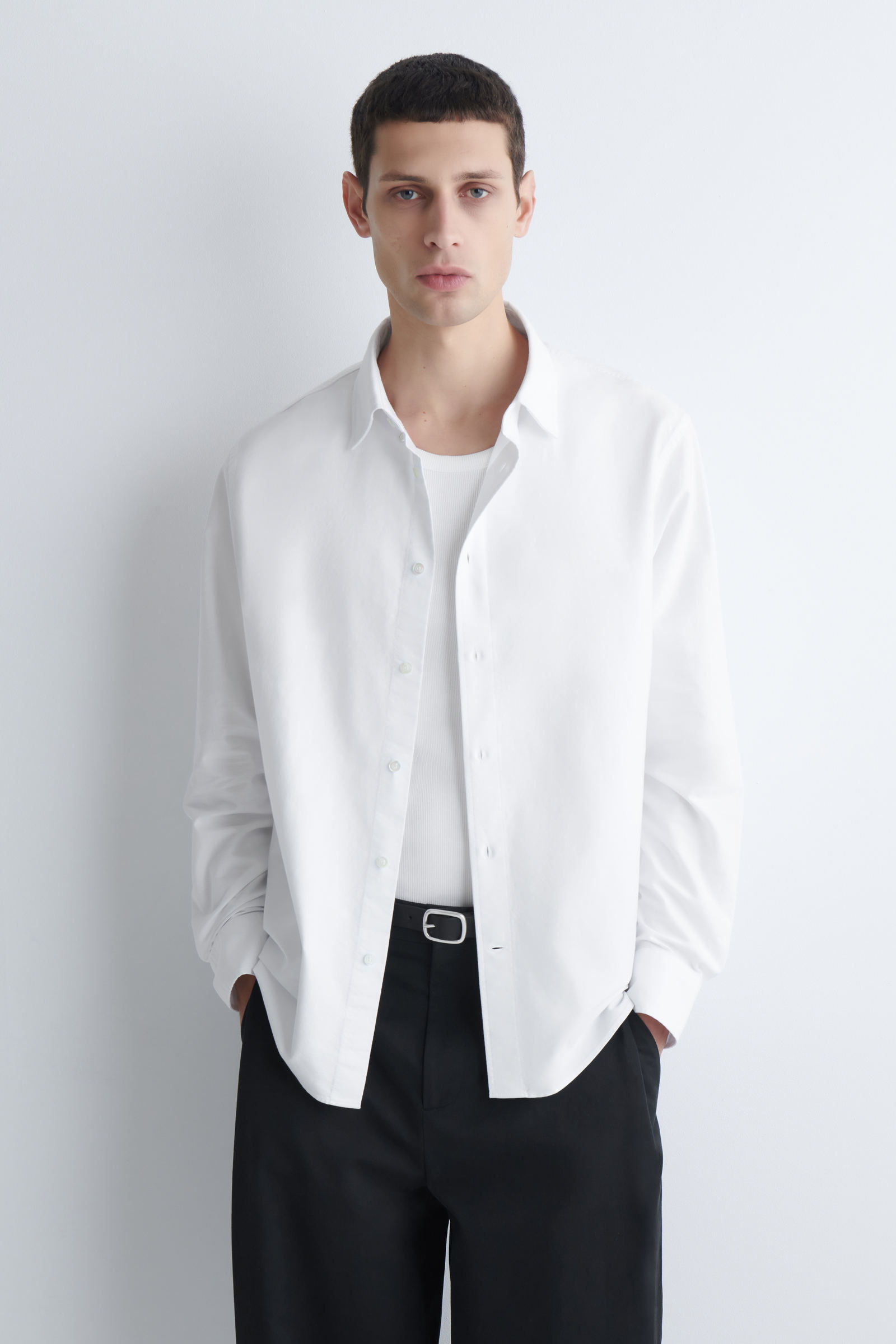COTTON OXFORD SHIRTWHITE