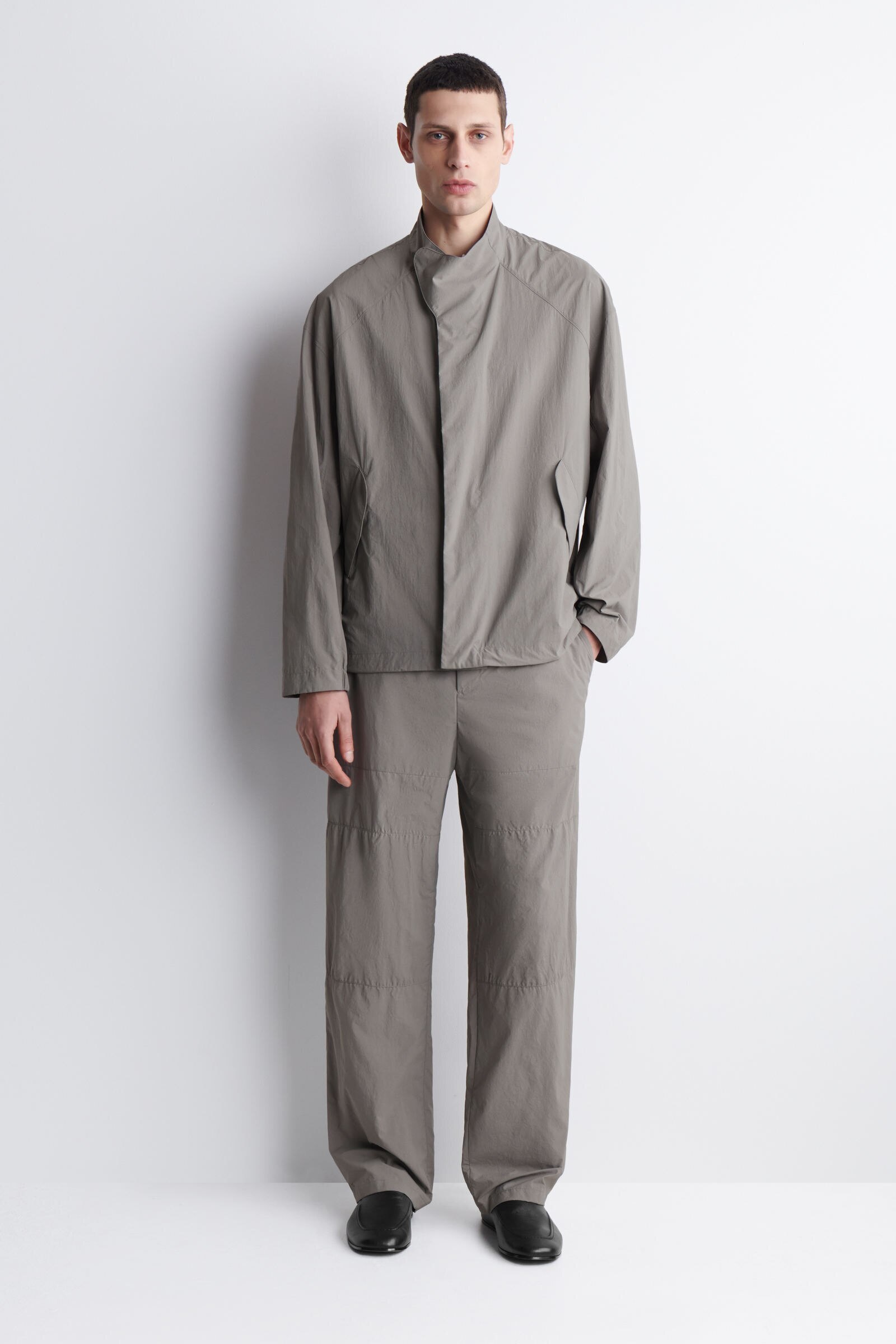 TECHNICAL NYLON SPORTS JACKETPEWTER