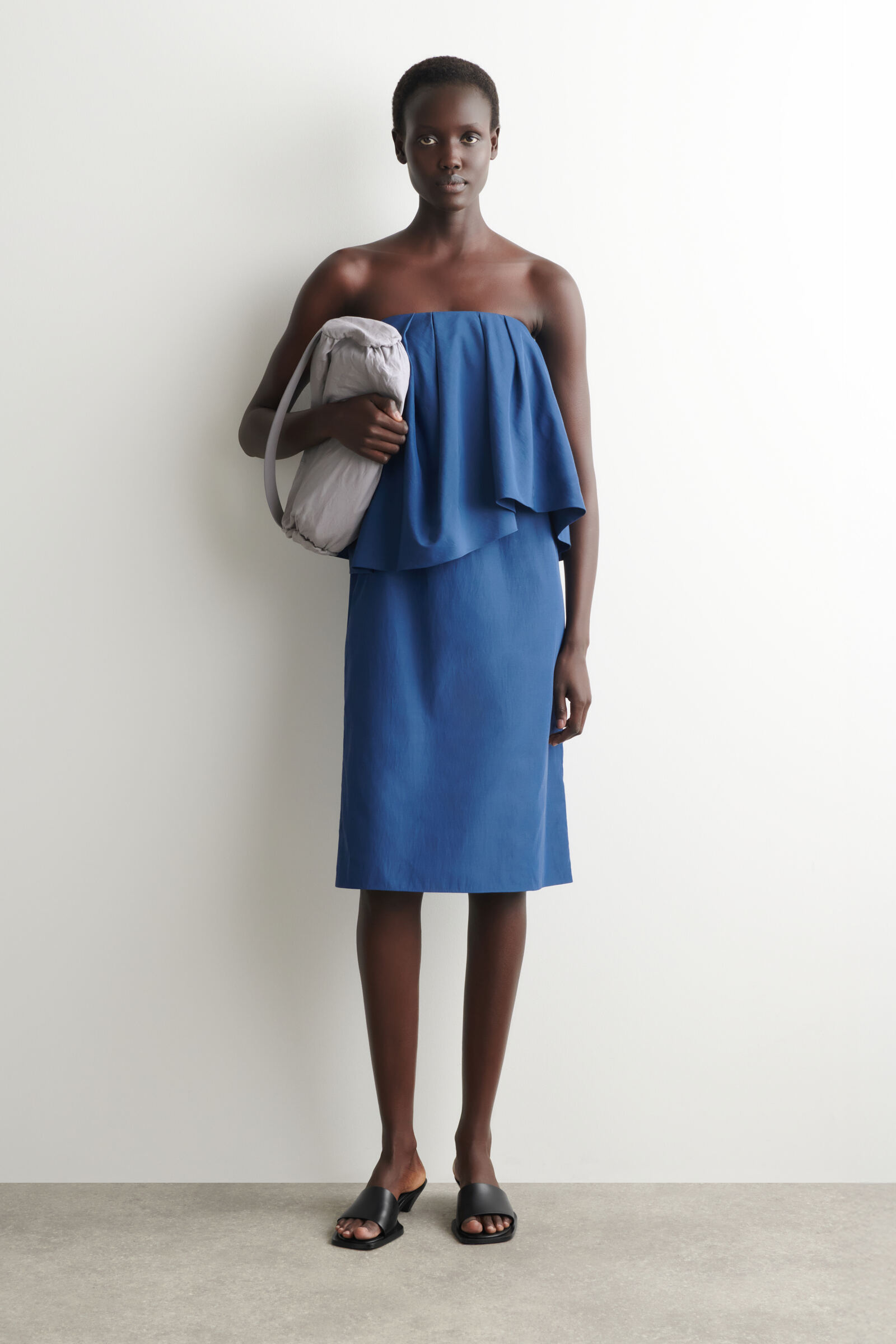 LAYERED BANDEAU MIDI DRESSINK