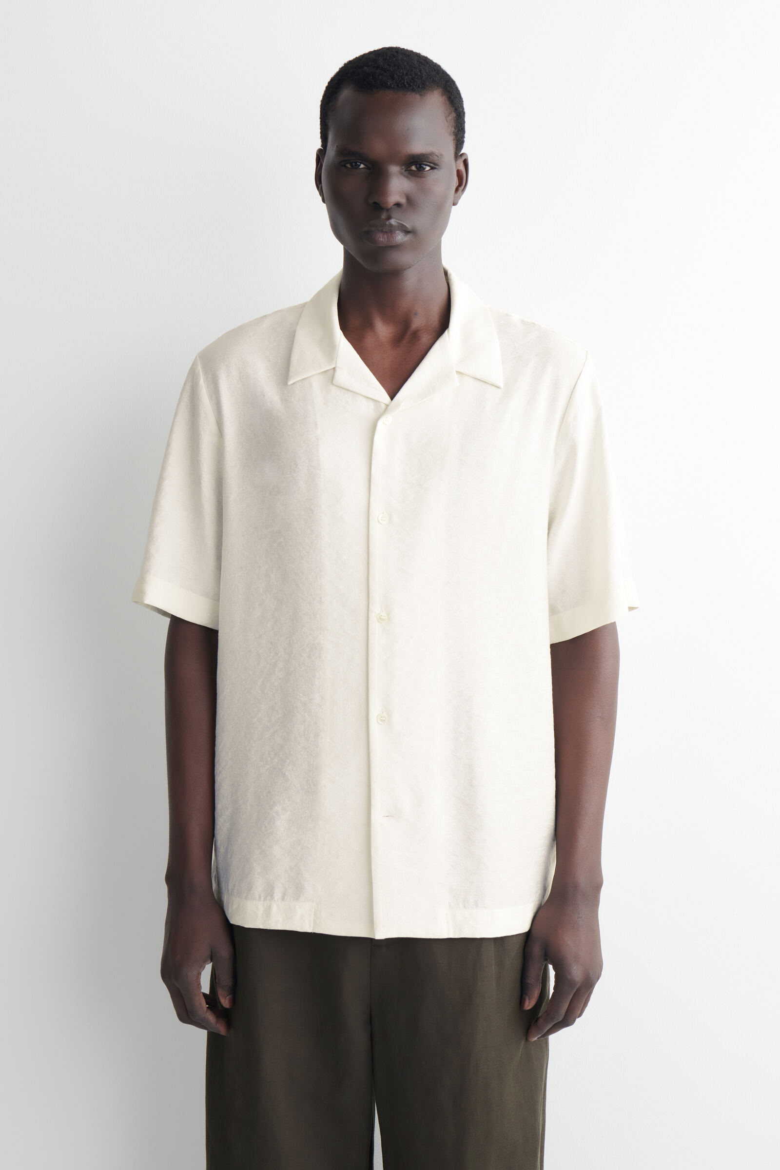 CAMP-COLLAR SHIRTCREAM