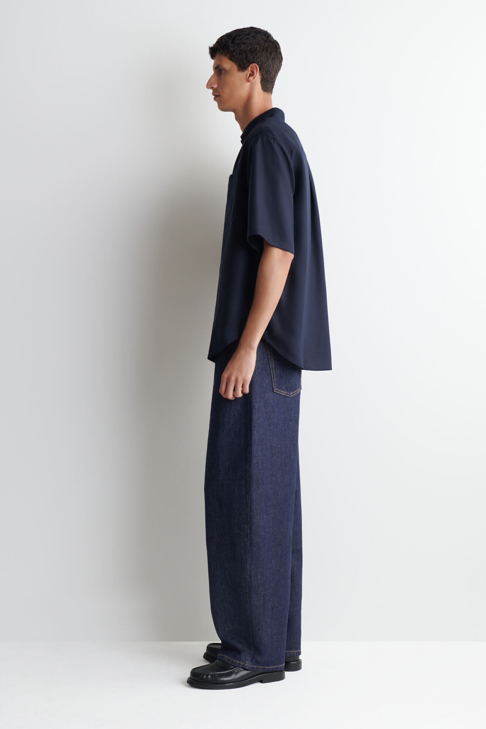OVERSIZED POPOVER SHIRTNAVY
