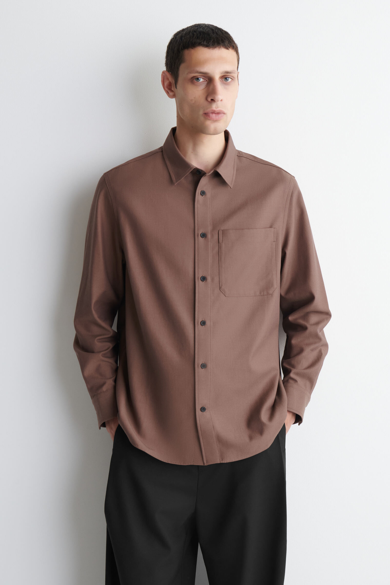 RELAXED TWILL SHIRTCLAY RED