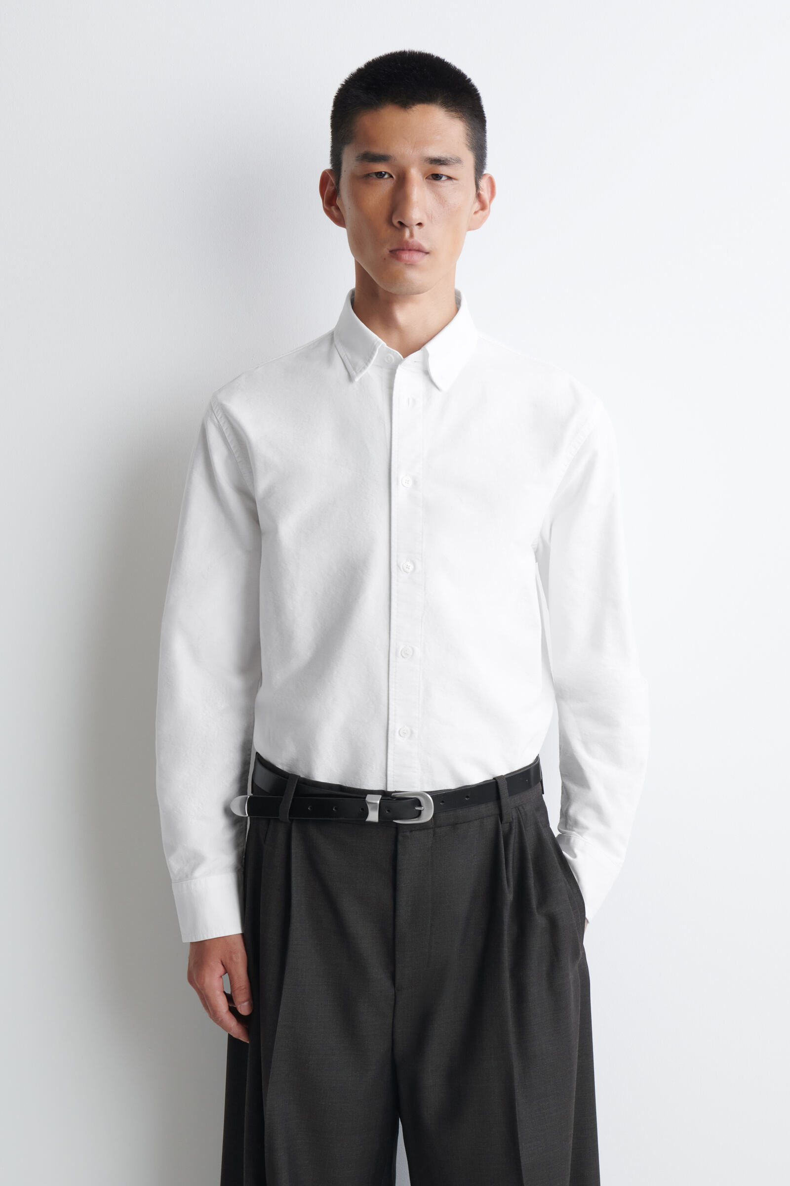 COTTON OXFORD SHIRTWHITE