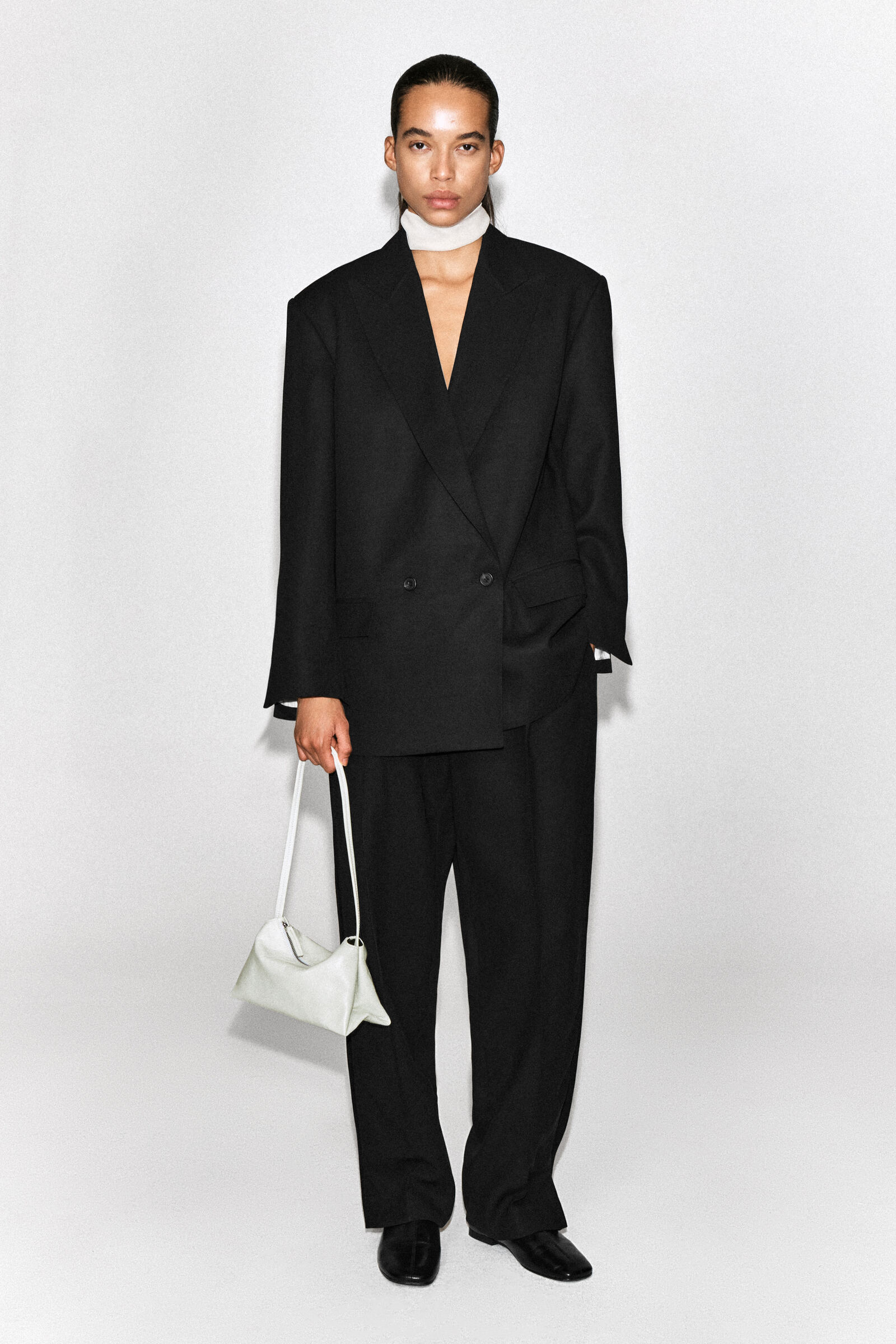 MINI PAVILION SHOULDER BAG - LEATHERWHITE