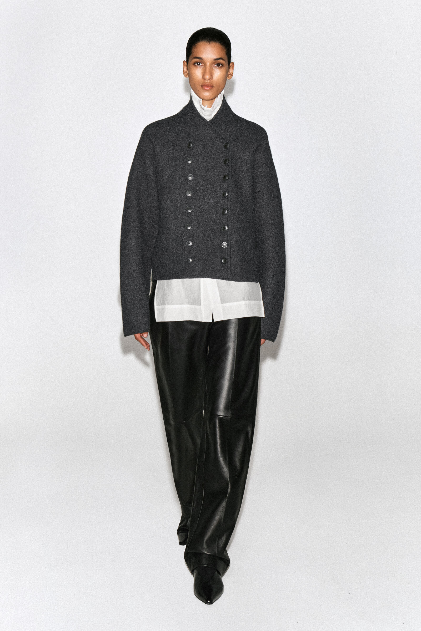 FRILL-COLLAR BIBWHITE