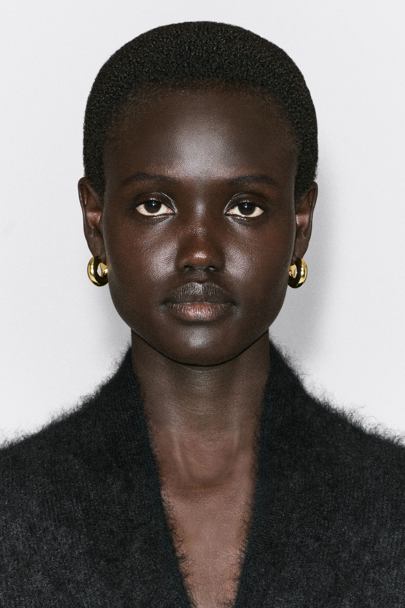 MINI CHUNKY HOOP EARRINGSGOLD