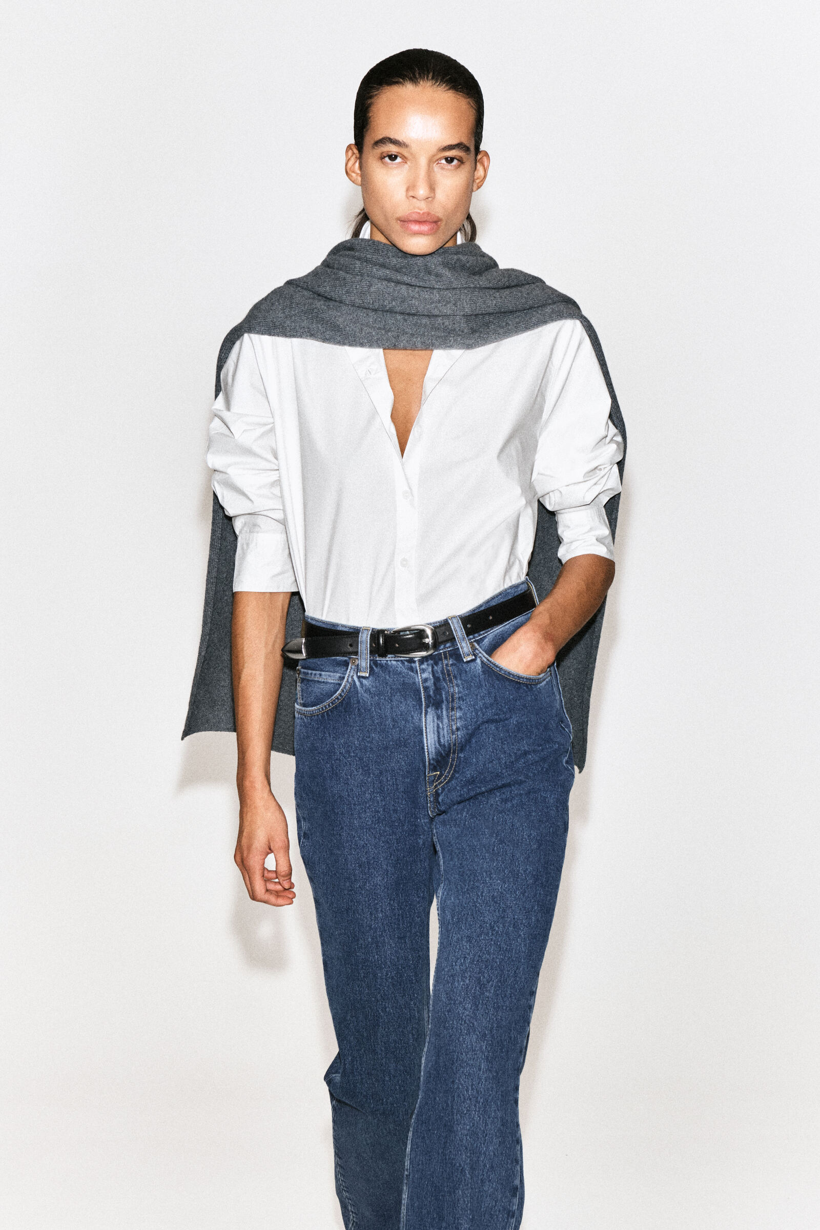 CLASSIC COTTON-POPLIN SHIRTWHITE
