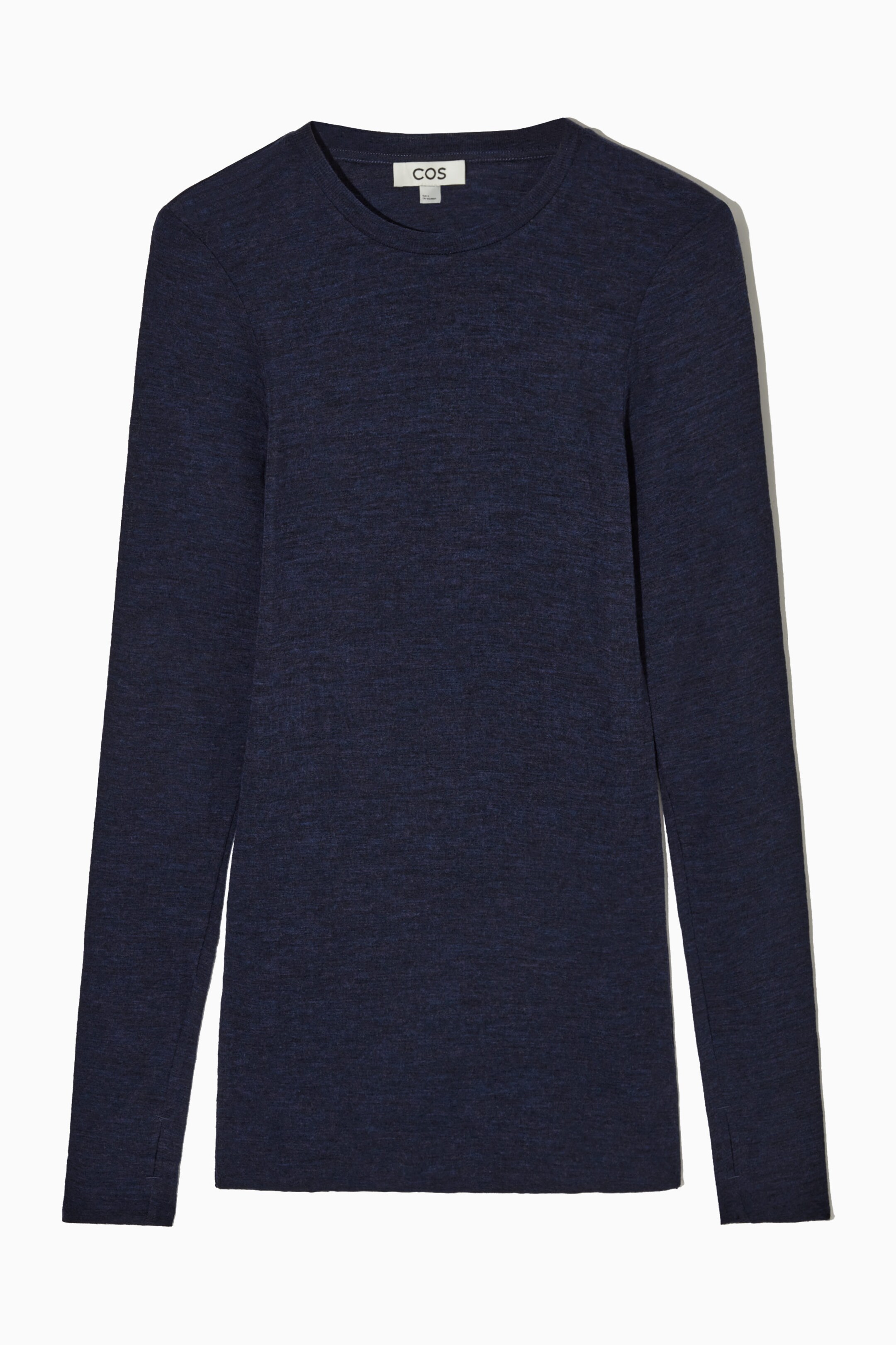 WOOL LAYERED CREWNECK TOP