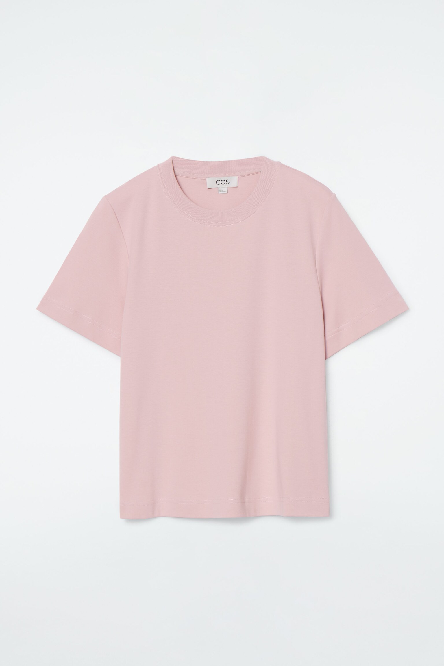 Pink fit-cut T-shirt