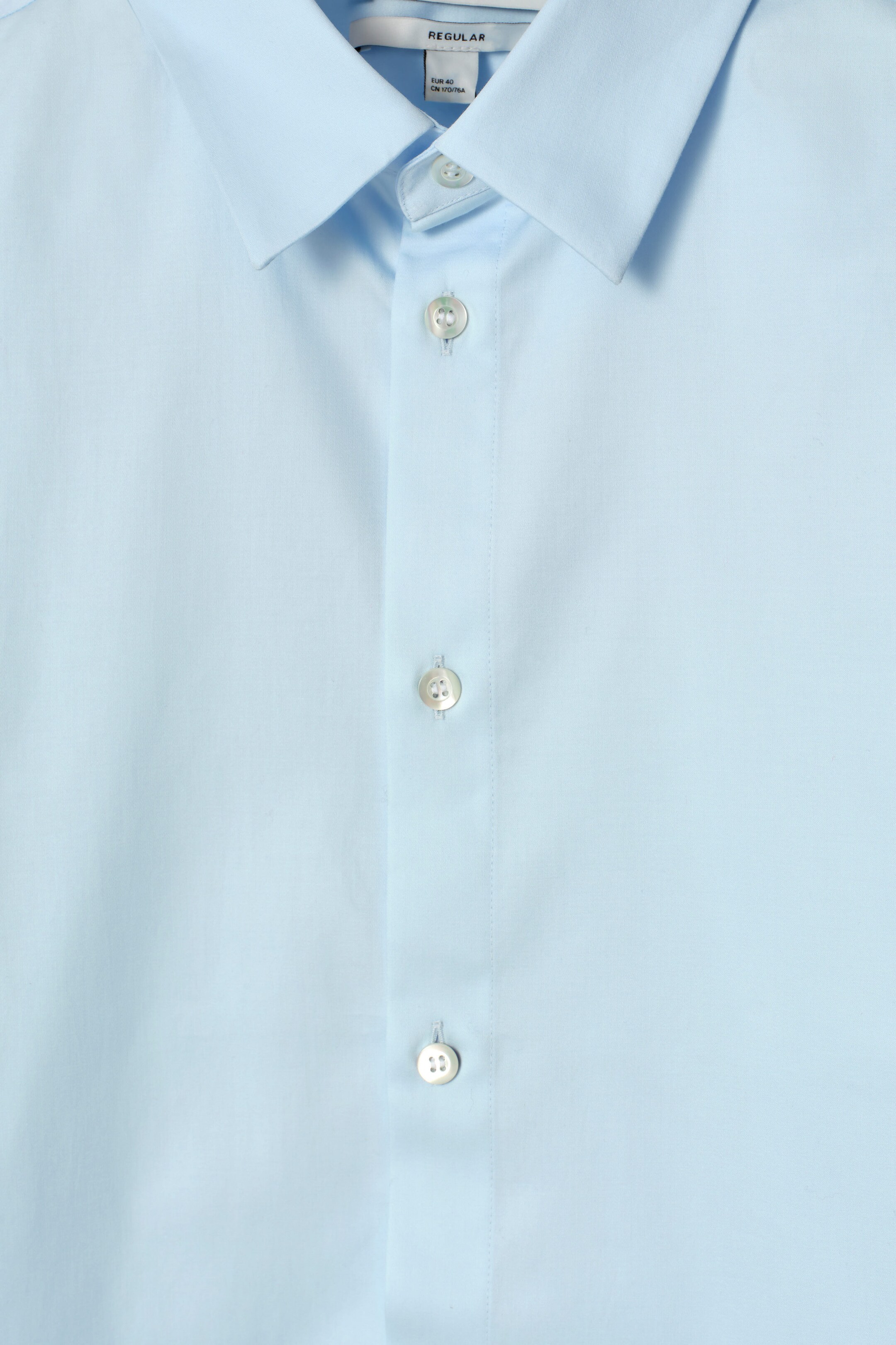 TAILORED COTTON SHIRT - BLUE