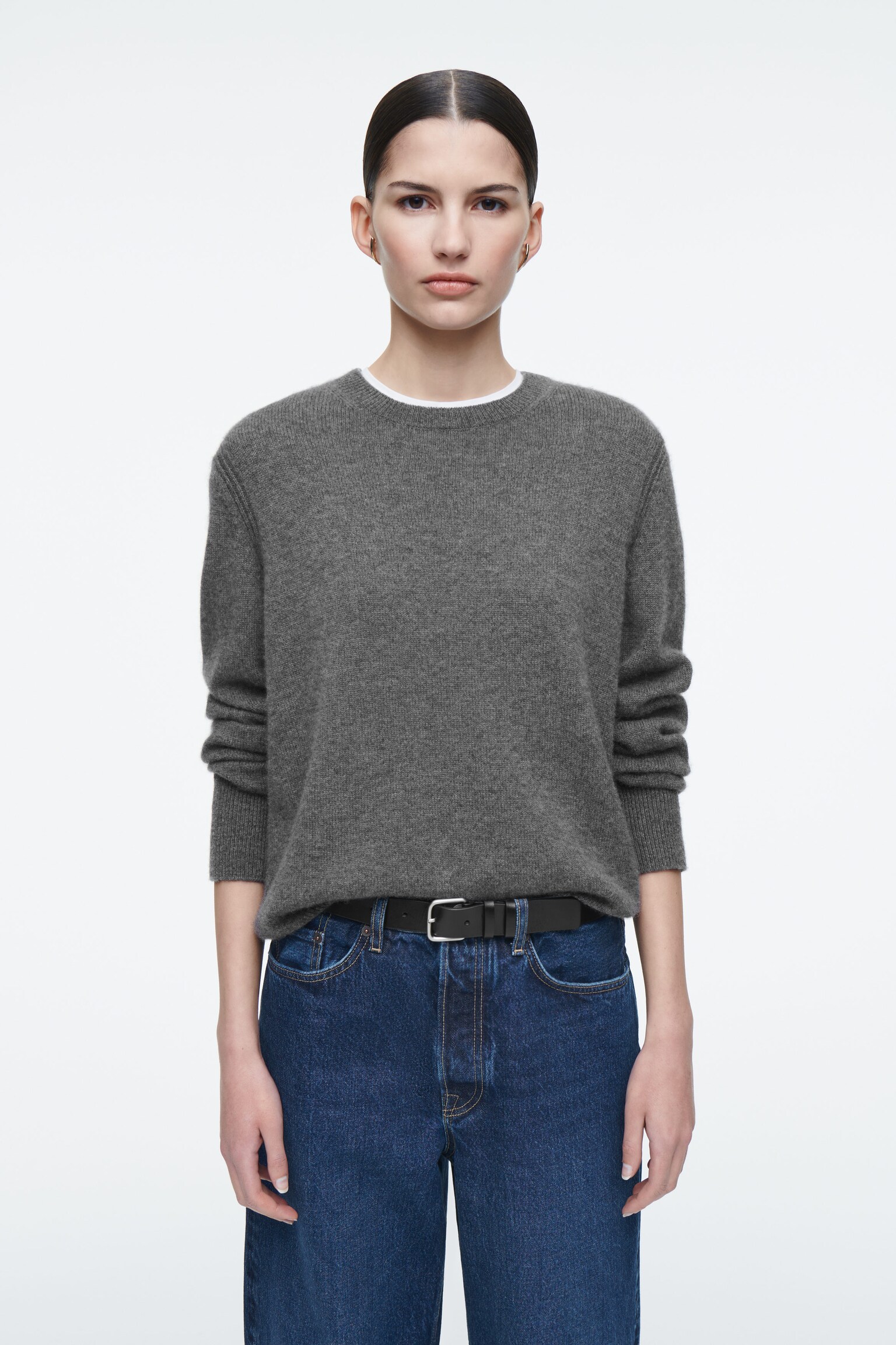 CASHMERE JUMPER - GREY