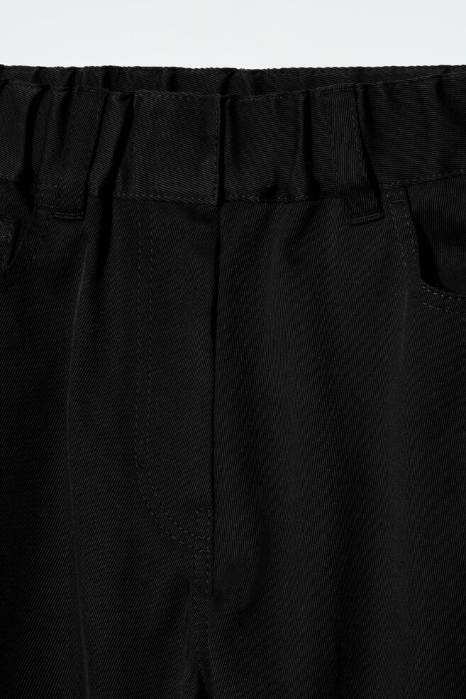 Soft Wide Trousers Black