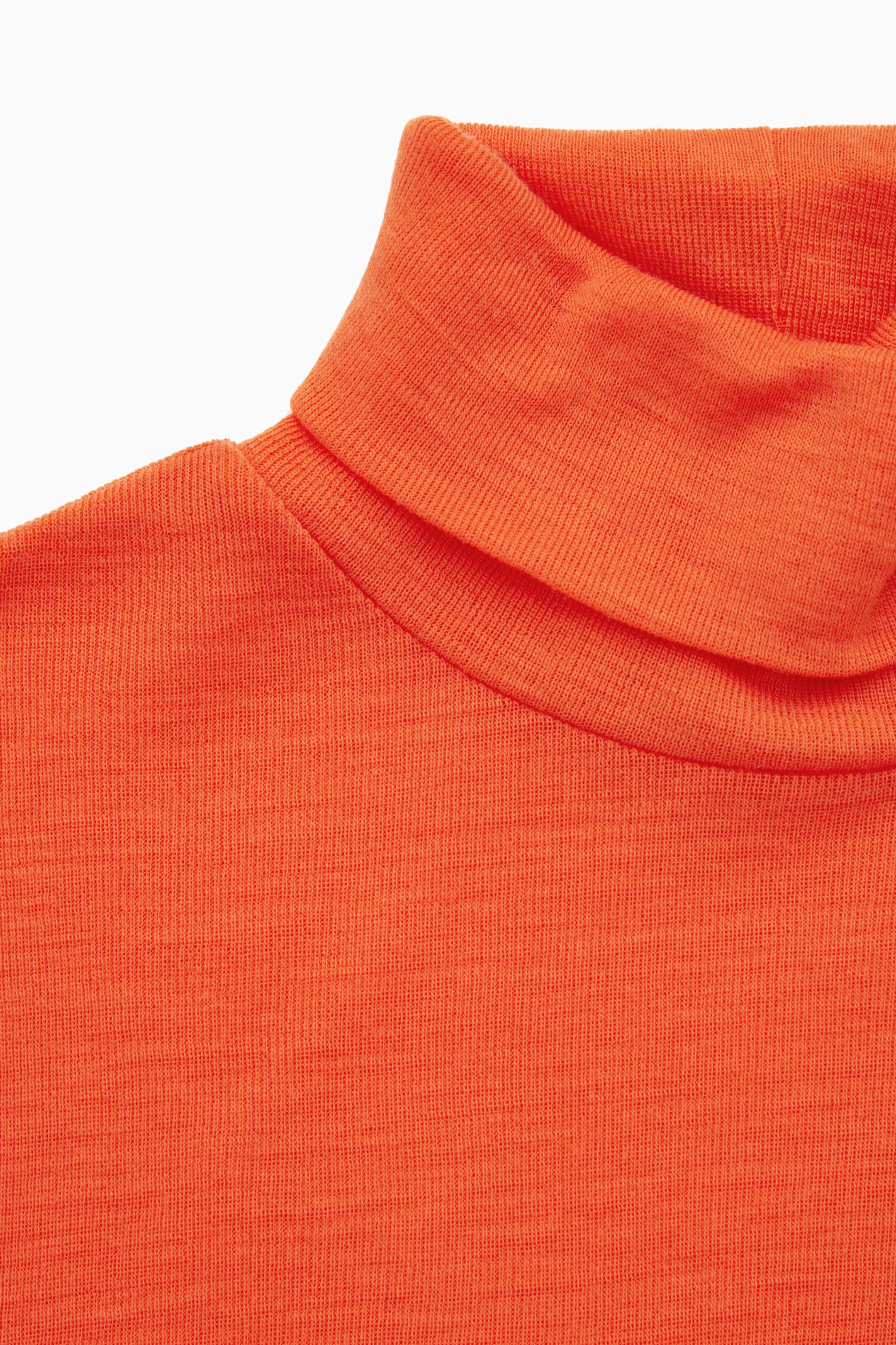 Extra Fine Merino Wool Turtleneck with Straight Sleeve