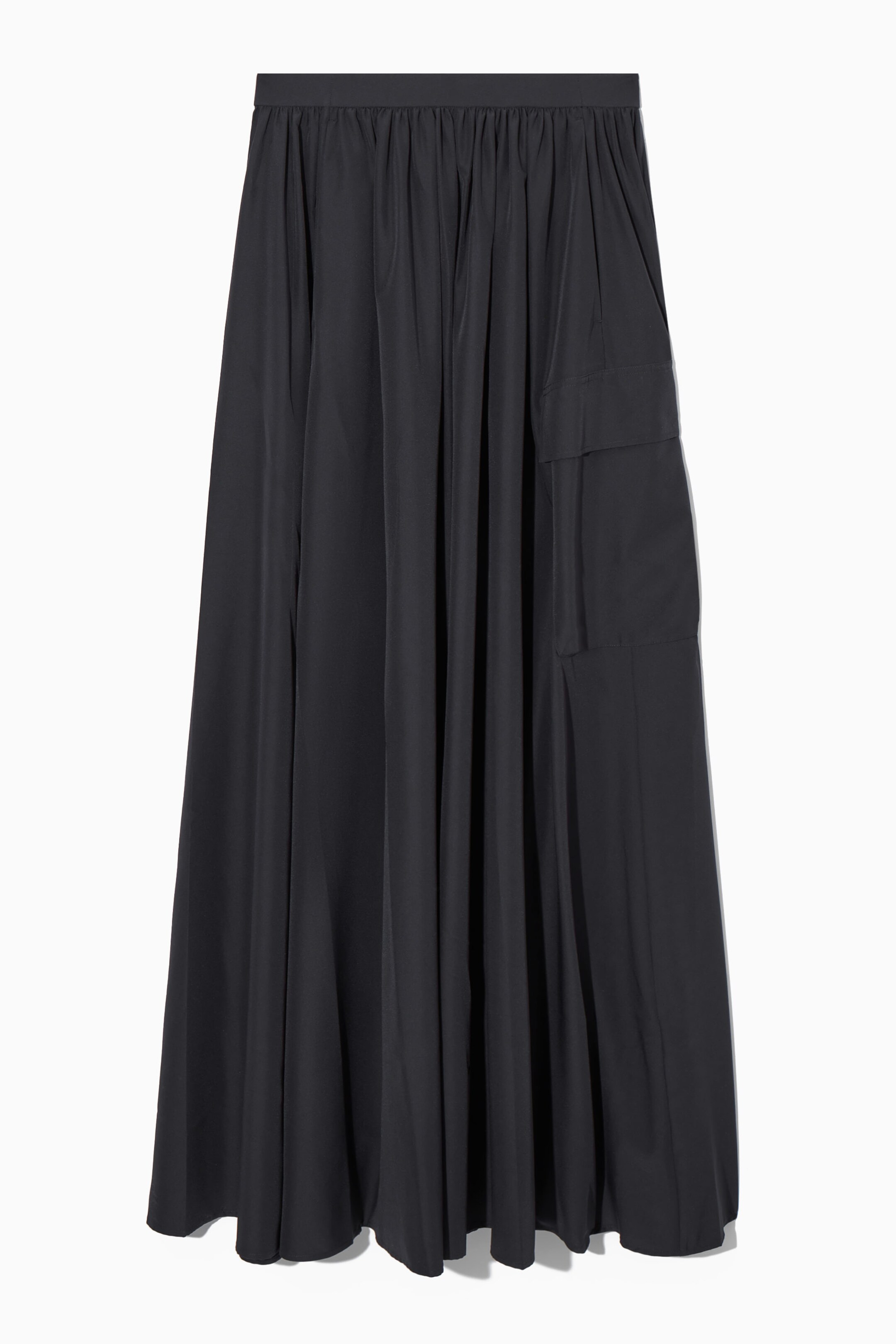 UTILITY MAXI SKIRT - BLACK
