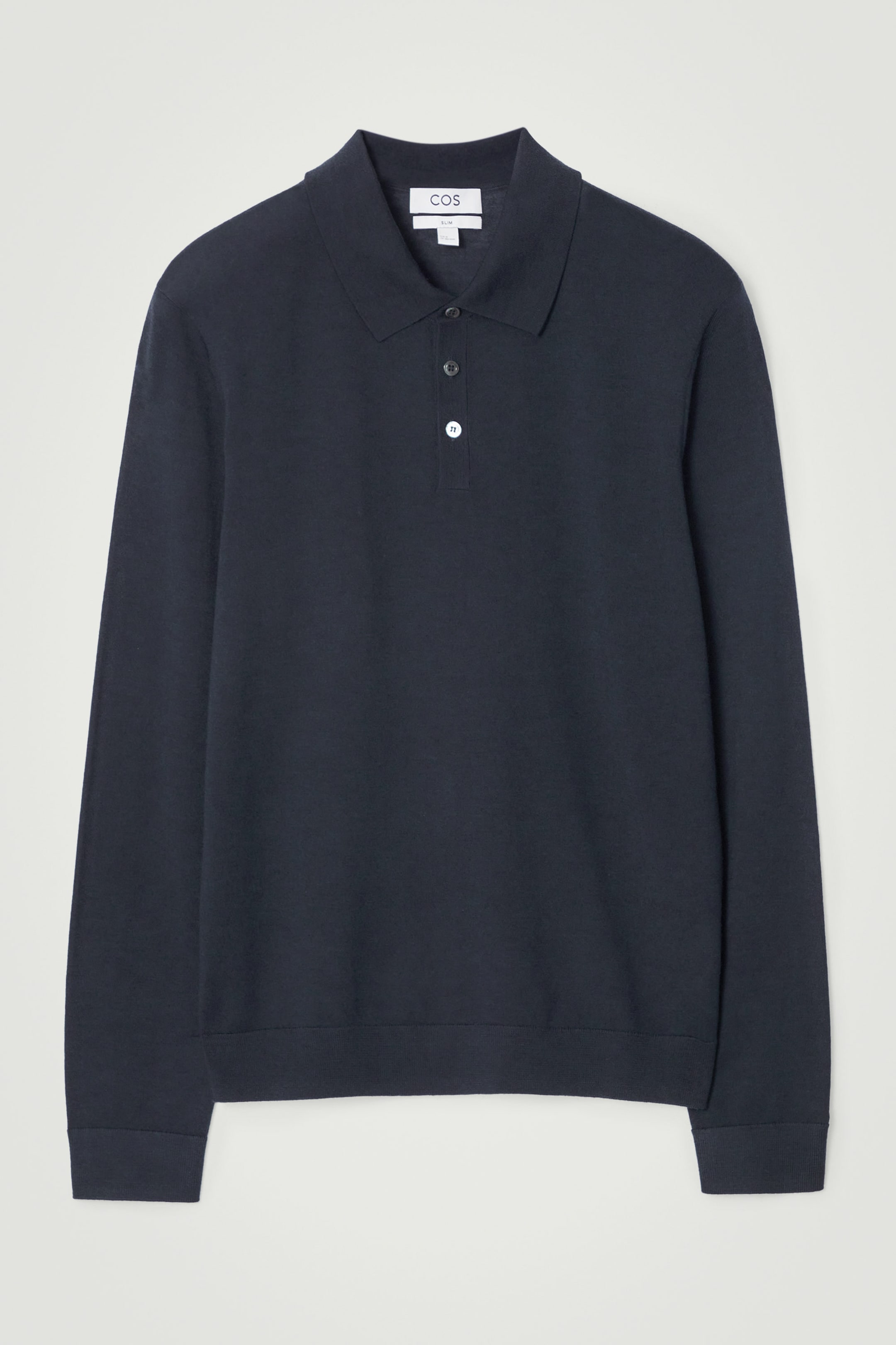 CONTRAST-STRIPE KNITTED TRACK JACKET - NAVY / IVORY
